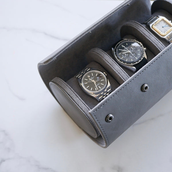 Uhrenbox aus Leder für drei Uhren
