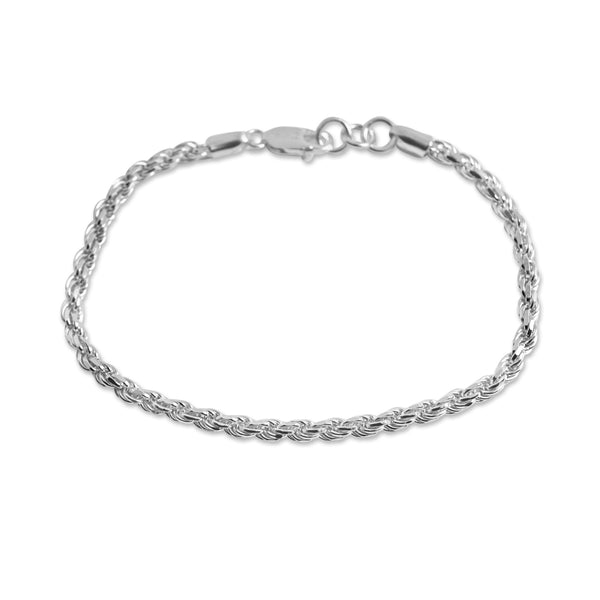 925 Sterling Silver Armband für Männer minimalistisch im Seil Rope Stil Armband Sprezz Fashion