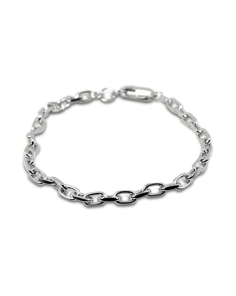 Hochwertiges 925 Silber Ketten Armband für Männer