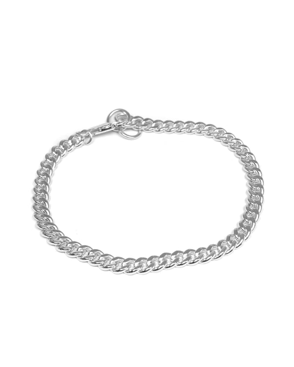 Edles 925 Sterling Silver Curb Armband für Herren im modernen Stil handgefertigt und wasserfest Sprezzi Fashion
