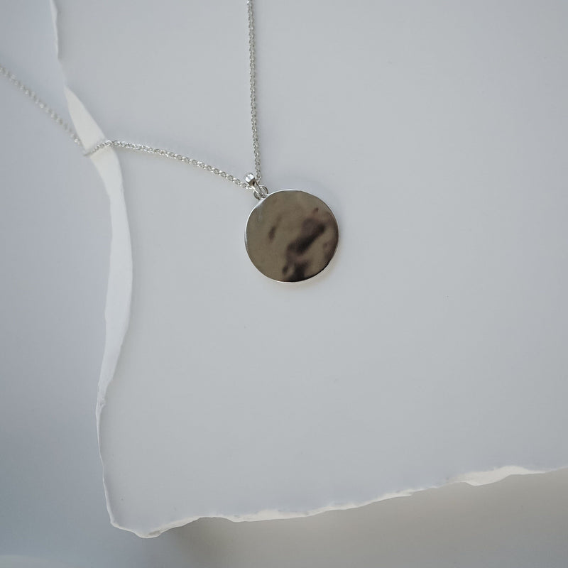 925 Silver Ketten Anhänger [Hammered] Halsketten Sprezzi 