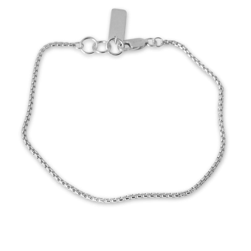 Silber Box Armband für Männer aus 925 Sterling Silver Sprezzi Fashion