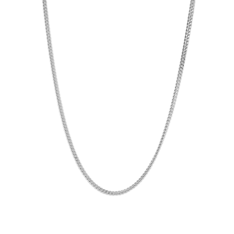 Männer Curb Chain Panzer Halskette aus 925 Sterling Silver Sprezzi Fashion