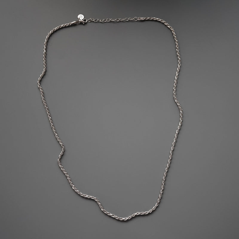 925 Sterling Silver Kette [Rope] Halsketten Sprezzi Silver 925 Silber Silberkette Herrenkette Sprezzi Fashion