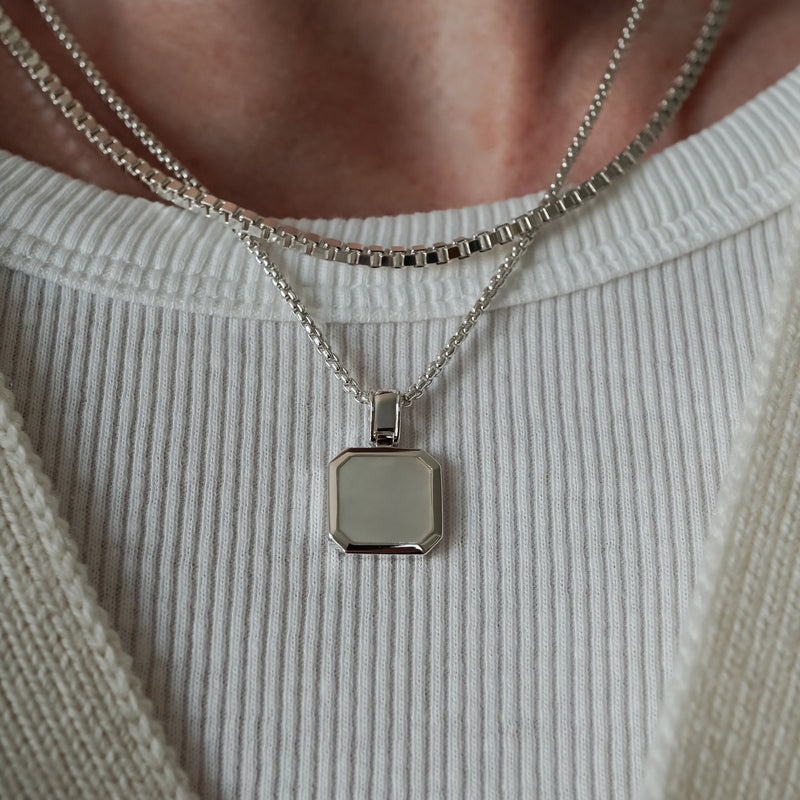 Hochwertige Halsketten für Männer aus 925 Silber im Schmuck-Set