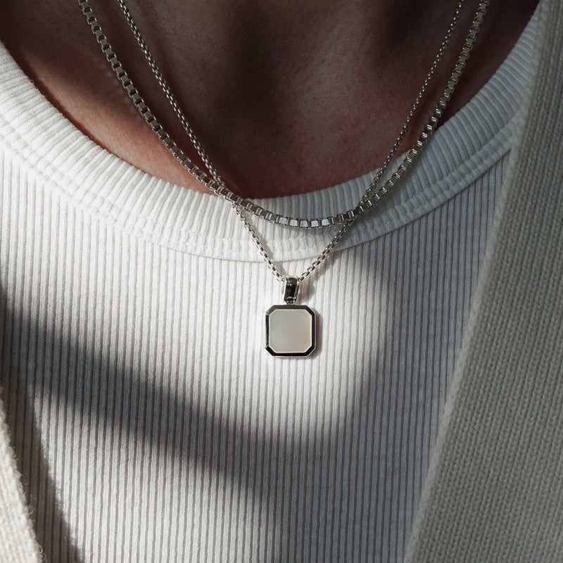 Hochwertige Halsketten für Männer aus 925 Silber im Schmuck-Set