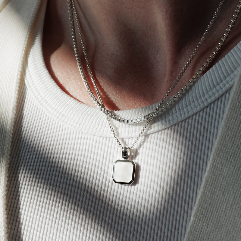 Hochwertige Halsketten für Männer aus 925 Silber im Schmuck-Set