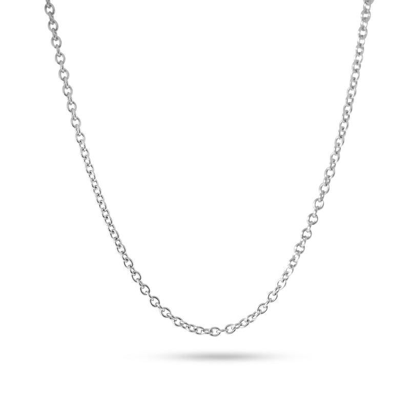 Men's Silver Necklace Set Peace & Rolo