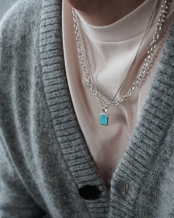 Silber Rolo Kette für Männer aus 925 Sterling Silber