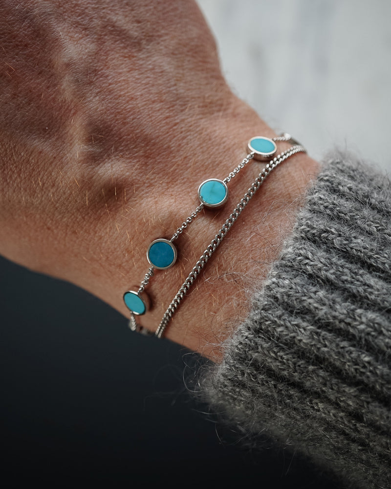 minimalistische Armbänder aus 925 Silber für Männer