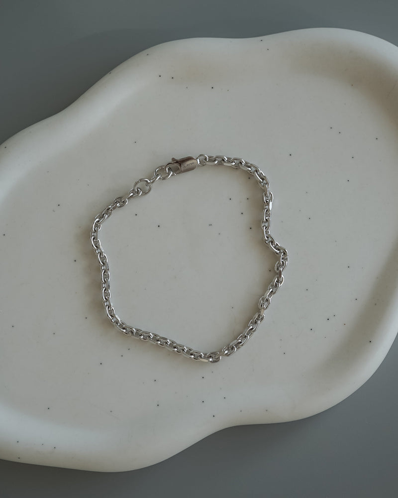 Hochwertiges 925 Silber Ketten Armband für Männer