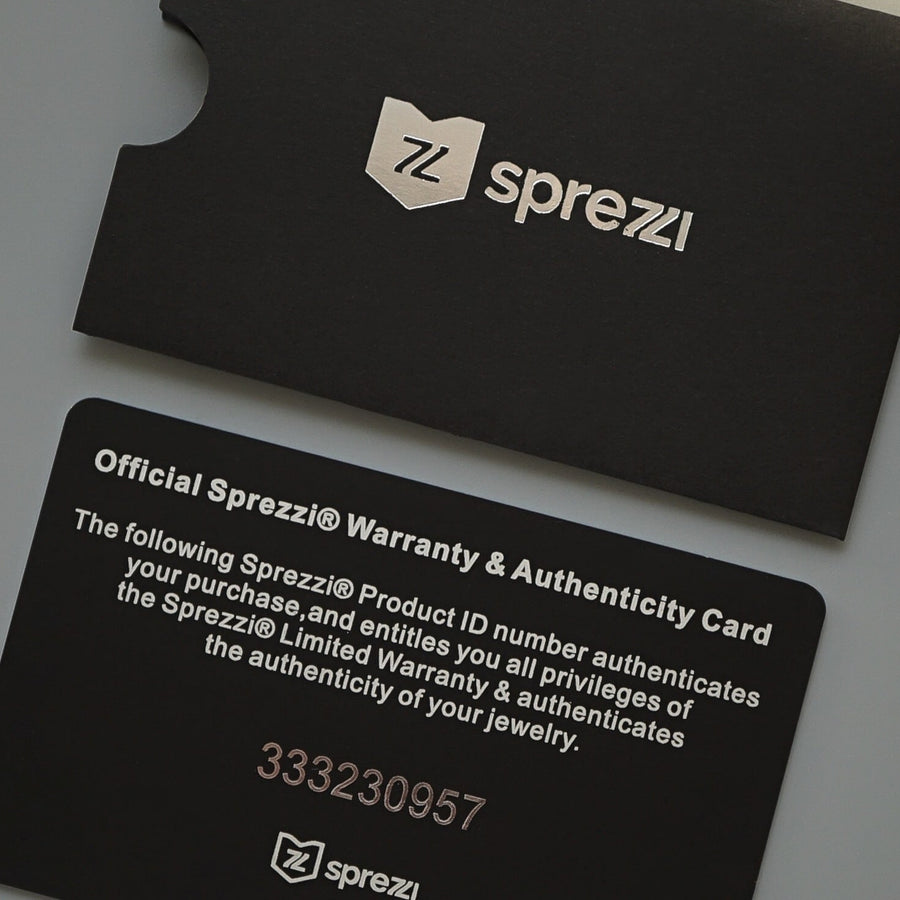 Sprezzi Fashion Garantie geprüfter Schmuck Garantiekarte Guarantee 