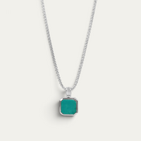 Halskette 925 Silber Anhänger [Türkis]