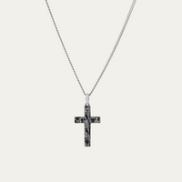 Halskette 925 Silber Anhänger [Kreuz]