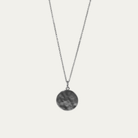Halskette 925 Silber Anhänger [Gehämmert]