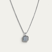 Halskette 925 Silber Anhänger [Aqua]
