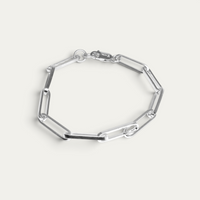 Armband 925 Silber [Paperclip]
