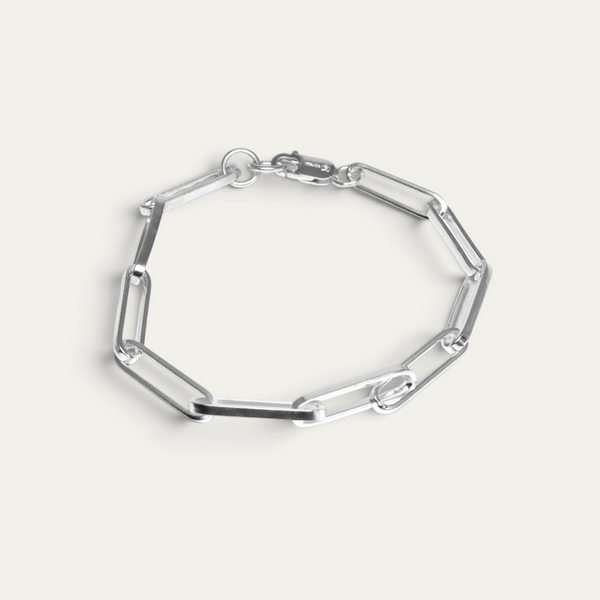 Armband 925 Silber [Paperclip]
