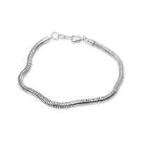 Elegantes Snake Armband aus 925 Sterling Silver im Herringbone Design perfekt für stilvolle Herren Sprezzi Fashion