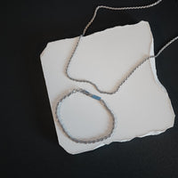 Handcrafted braided bracelet and necklace set for men made of 925 silver, durable and stylish Sprezzi Fashion