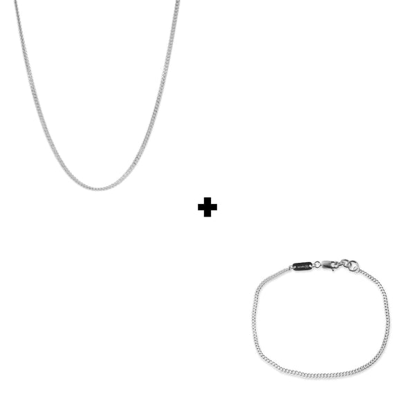 Silberschmuck Set für Männer aus 925 Silber 
