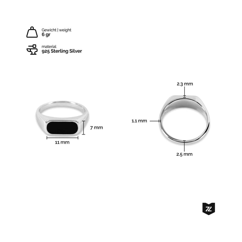 Ring Onyx Thin Ringe Sprezzi 