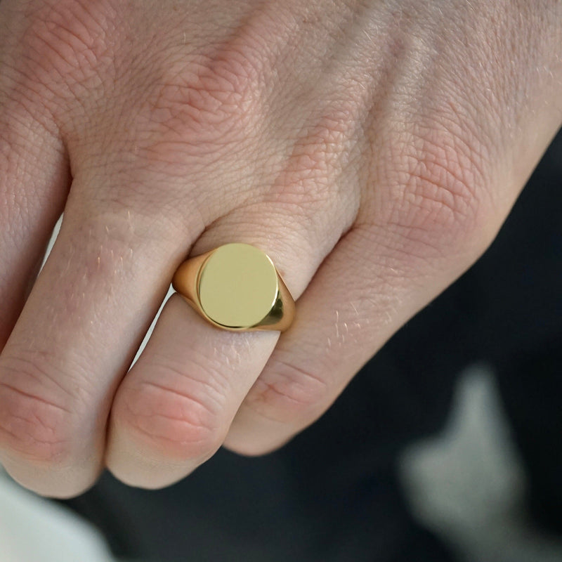 Klassischer Goldring für Männer Sprezzi Fashion