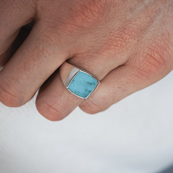 Siegelring mit Stein Türkis Ringe Sprezzi 