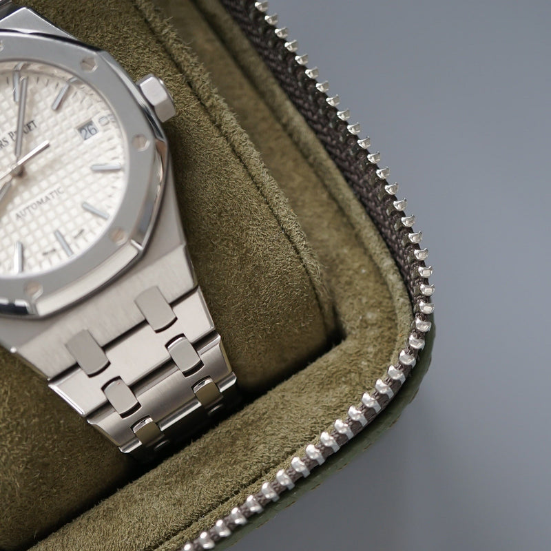 Uhrenbox 2 Uhren [Khaki] Uhrenrollen Sprezzi 