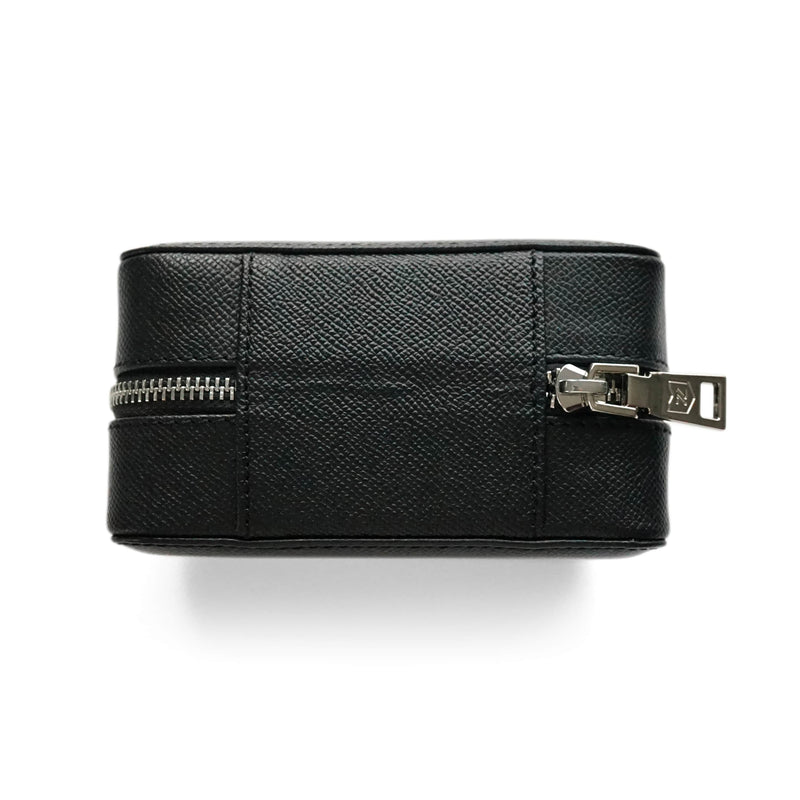 Luxuriöse Leder Uhrenbox schwarz Aufbewahrung für bis zu 2 Uhren Sprezzi Fashion