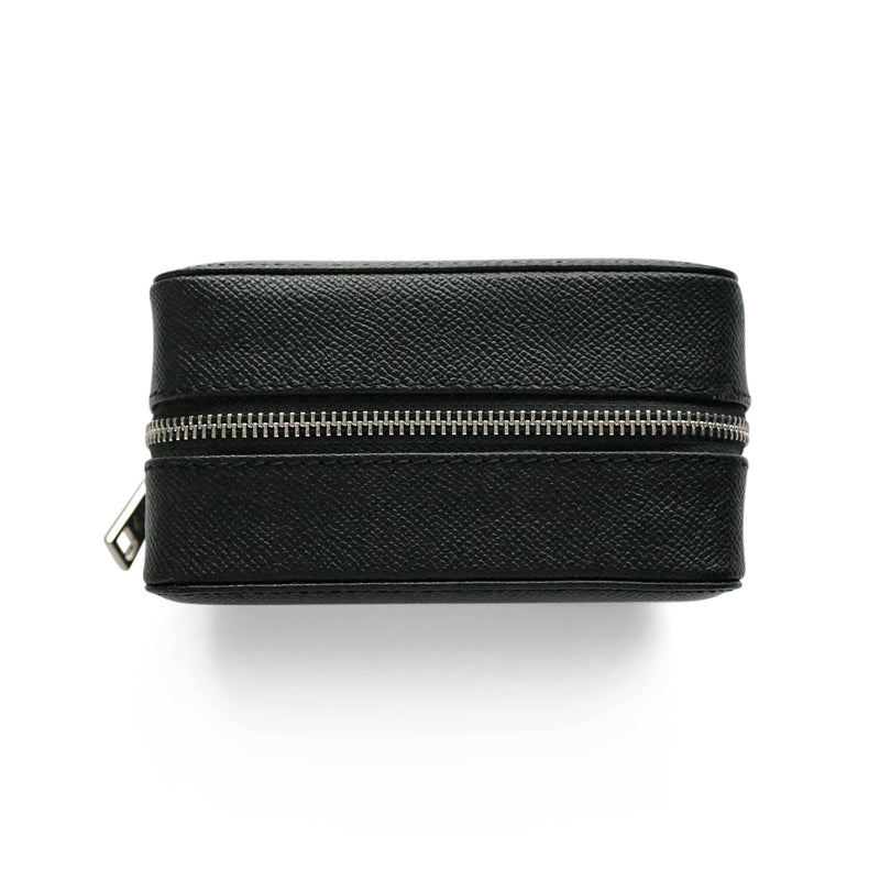 Luxuriöse Leder Uhrenbox schwarz Aufbewahrung für bis zu 2 Uhren Sprezzi Fashion