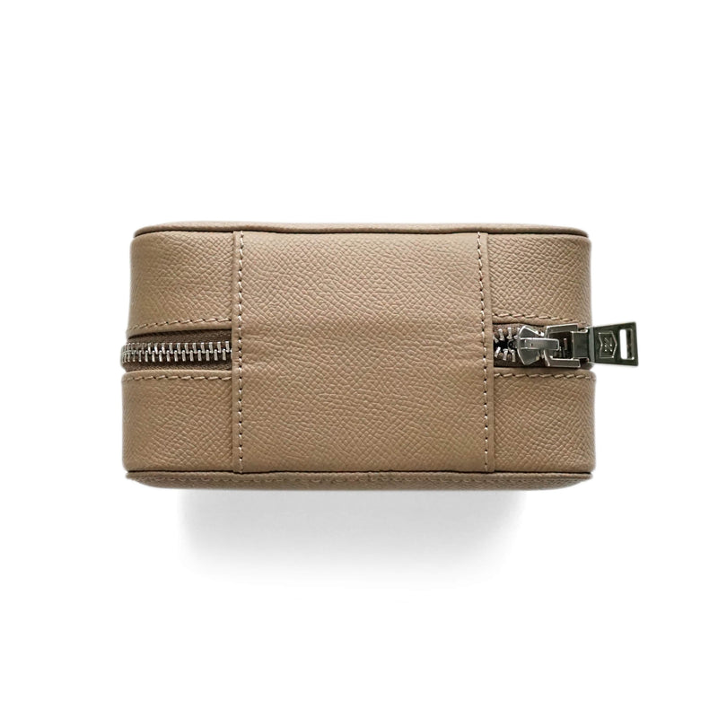Luxuriöse Leder Uhrenbox taupe Aufbewahrung für bis zu 2 Uhren Sprezzi Fashion