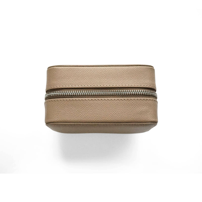 Luxuriöse Leder Uhrenbox taupe Aufbewahrung für bis zu 2 Uhren Sprezzi Fashion