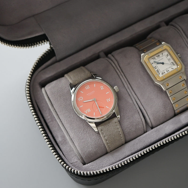 Luxuriöse Leder Uhrenbox Aufbewahrung für bis zu 3 Uhren von Sprezzi Fashion