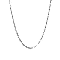 Handgefertigte 925 Sterling Silber Kette mit großen Box Gliedern im minimalistischen Design ideal für jeden Anlass Sprezzi Fashion