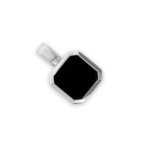 Ketten Anhänger 925 Sterling Silver Onyx Stein schwarz Sprezzi Fashion