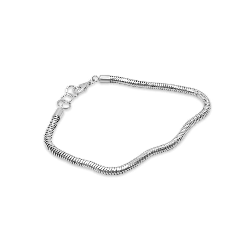 Herren Silber Snake Chain Armband aus 925 Sterling Silver Sprezzi Fashion