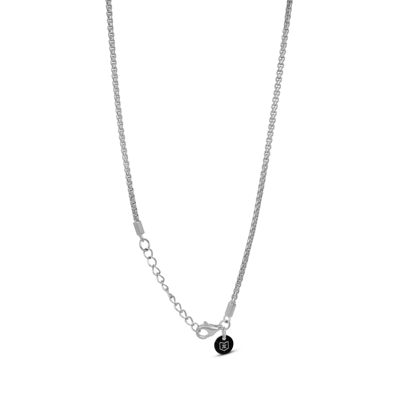 Männer Halskette mit feinen Box Gliedern aus 925 Silber Sprezzi Fashion