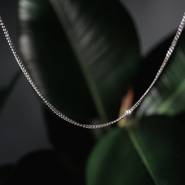 Männer Curb Chain Panzer Halskette aus 925 Sterling Silver Sprezzi Fashion