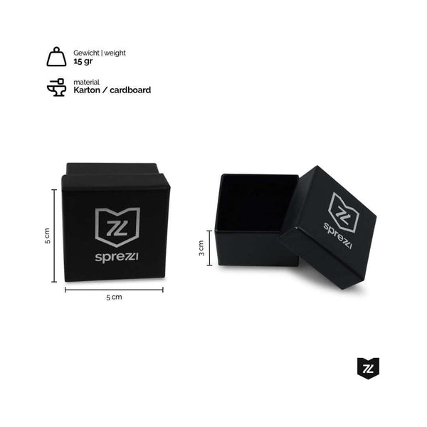 Leichte Ring Aufbewahrungsbox aus robustem Karton ideal fuer sichere Schmuckaufbewahrung und Geschenkverpackung Sprezzi Fashion