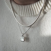 Silber Halsketten Set Pearls und Snake aus 925 Sterling Silber elegant und modern Sprezzi Fashion