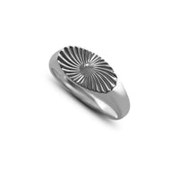 Sunray Siegelring aus massivem 925 Sterling Silber handgefertigt im minimalistischen Stil Sprezzi Fashion