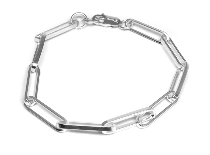 Silber Armband für Männer Box Kette aus 925 Sterling Silver