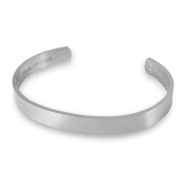 Männer Armreif aus Edelstahl robust in Gold, Silber und Schwarz