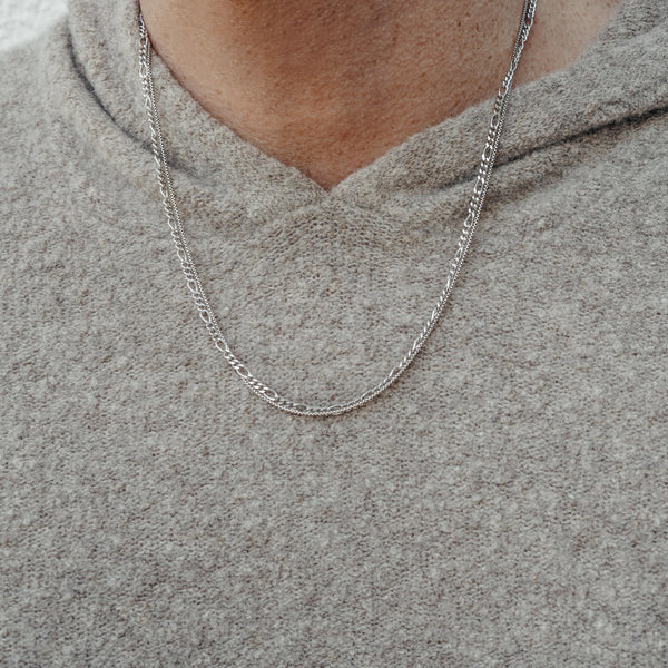 Hochwertige Halsketten für Männer aus 925 Silber im Schmuck-Set