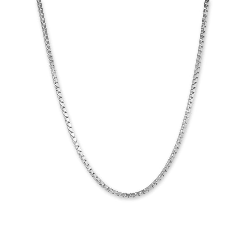 Kette Männer Silber aus 925 Sterling Silver Box Glieder