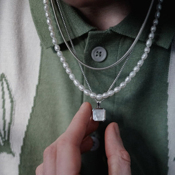 Hochwertige Halsketten für Männer aus 925 Silber im Schmuck-Set