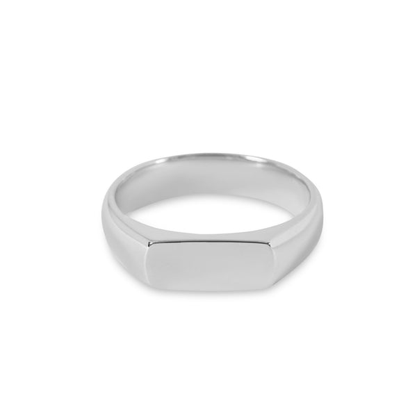 Minimalistischer Herren Ring aus 925 Sterling Silber und Gold