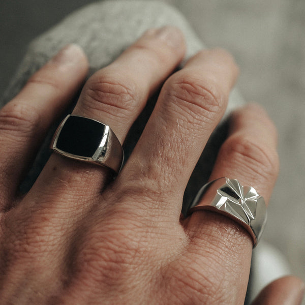 Ring Onyx und Notch im Set Ringe Sprezzi 54 54 