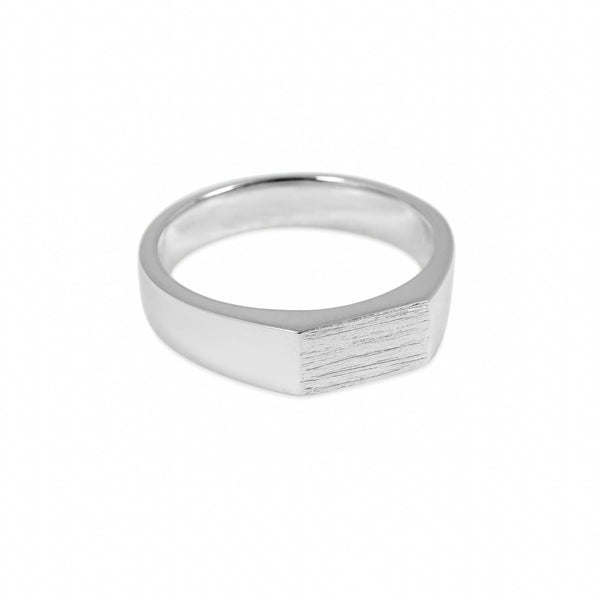 Minimalistischer Herren Ring aus 925 Silber und Gold handmade Sprezzi Fashion